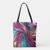 Moderne Geschenken Voor Haar- Magenta, Turquoise e Tote Bag (Achterkant)