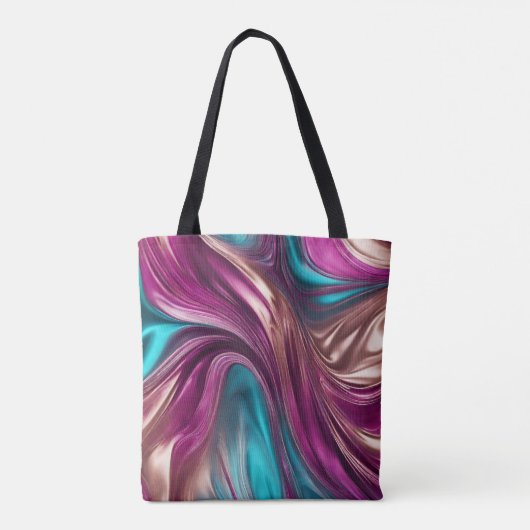Moderne Geschenken Voor Haar- Magenta, Turquoise e Tote Bag (Achterkant)