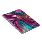 Moderne geschenken voor Her-Magenta, Turquoise en  Notitieboek (Rechterzijde)