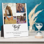 Moderne geschenkplaat met fotogrid voor beste vrie fotoplaat (Zijkant)
