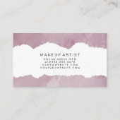 Moderne Gescheurde Grunge Visitekaartje (Achterkant)