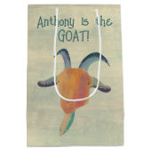 Moderne geschilderde geitenillustratie gepersonali medium cadeauzakje (Achterkant)