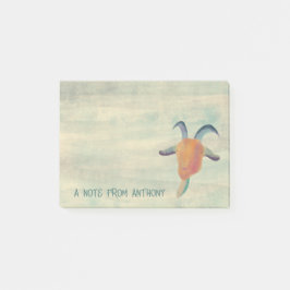Moderne geschilderde geitenillustratie gepersonali post-it® notes