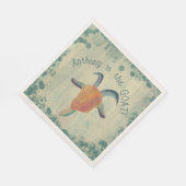 Moderne geschilderde geitenillustratie gepersonali servet (Hoek)