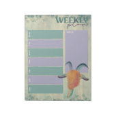 Moderne geschilderde geitenillustratie Weekplanner Notitieblok (Linkerzijde)