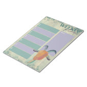 Moderne geschilderde geitenillustratie Weekplanner Notitieblok (Schuin)