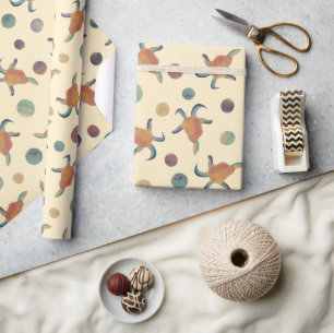 Moderne geschilderde geitenillustraties en polka d cadeaupapier