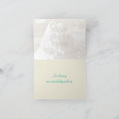 Moderne geschilderde glinsterende zee foto dankkaa bedankkaart (Binnen)