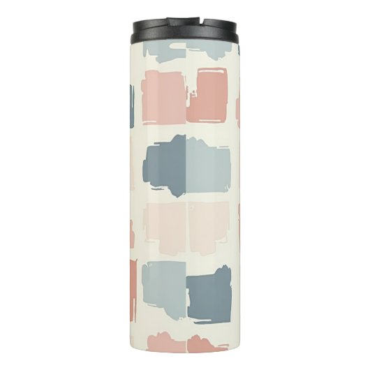 Moderne geschilderde pleinen thermosbeker (Achterkant)