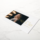 Moderne gescriptte afstudeeraankondiging 2023 folie uitnodiging (Gedraaid)