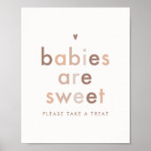 Moderne geslachtsneutraal baby's zijn een mooie ta poster (Voorkant)