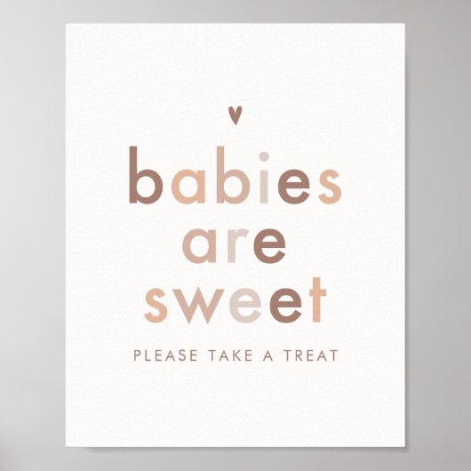 Moderne geslachtsneutraal baby's zijn een mooie ta poster (Voorkant)