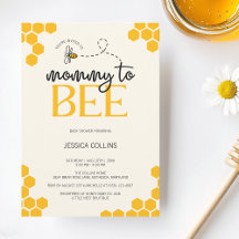 Moderne Geslachtsneutrale 'Mommy to Bee' Baby Show