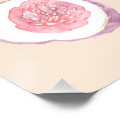 Moderne geslachtsneutrale Waterverf Baby shower fr Perfect Poster (Hoek)