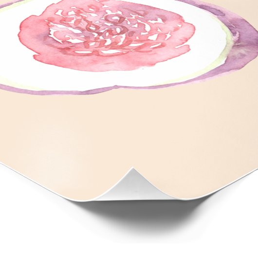 Moderne geslachtsneutrale Waterverf Baby shower fr Perfect Poster (Hoek)