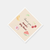 Moderne geslachtsneutrale Waterverf Baby shower fr Servet (Hoek)