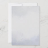 Moderne Geslachtsonzijdige Cloud Nine Babyborrel Kaart (Achterkant)