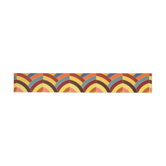 moderne gesofisticeerde kromme chevron omwikkelbaar adreslabel (Individueel)