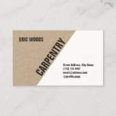 Moderne gespleten blik visitekaartje (Achterkant)