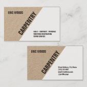 Moderne gespleten blik visitekaartje (Voorkant / Achterkant)