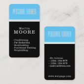 Moderne gespleten ruimte elegante afdekking visitekaartje (Voorkant / Achterkant)