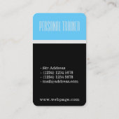 Moderne gespleten ruimte elegante afdekking visitekaartje (Achterkant)