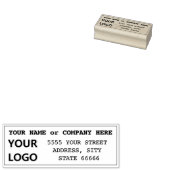 Moderne gestempelde adreslijst Uw naam en logo Rubberstempel (Gestempeld)