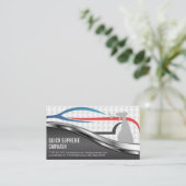 Moderne gestileerde auto Logo | Autowasservice Visitekaartje (Staand voorkant)