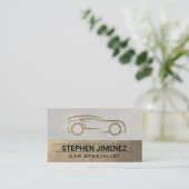 Moderne gestileerde auto Logo Visitekaartje (Staand voorkant)