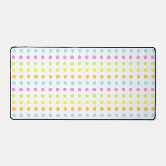 Moderne gestippelde strepen op wit bureaumat (Voorkant)