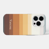Moderne gestreept iPhone hoesje (Achterkant horizontaal)