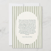 Moderne gestreepte fotocollage warme kleuren geluk feestdagenkaart (Achterkant)