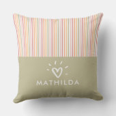 Moderne gestreepte kinder kamer kussen (Achterkant)