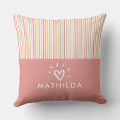 Moderne gestreepte kinder kamer kussen (Achterkant)