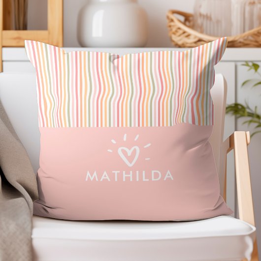 Moderne gestreepte kinder kamer kussen