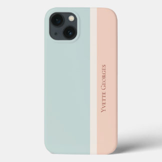 Moderne gestreepte pasteltinten, kleurblokken in b Case-Mate iPhone case