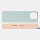 Moderne gestreepte pasteltinten, kleurblokken in b Case-Mate iPhone case (Achterkant (horizontaal))
