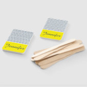 Moderne gestreepte patroon handwaaier (Niet-gemonteerd)