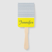 Moderne gestreepte patroon handwaaier (Voorkant)