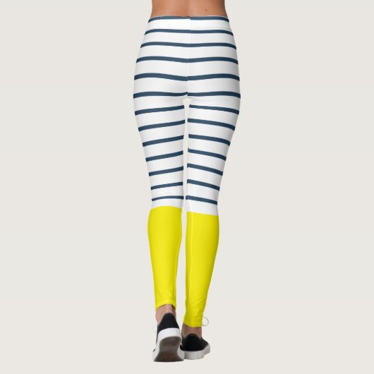 Moderne gestreepte patroon leggings (Achterkant)