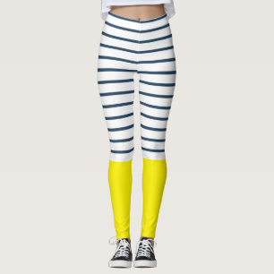 Moderne gestreepte patroon leggings
