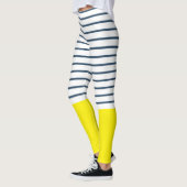 Moderne gestreepte patroon leggings (Links)