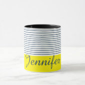 Moderne gestreepte patroon mok (Midden)