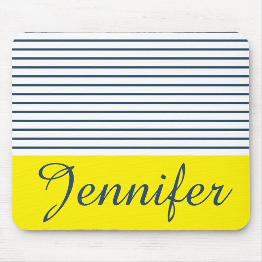 Moderne gestreepte patroon muismat (Voorkant)