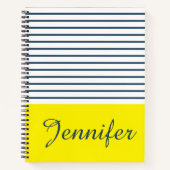 Moderne gestreepte patroon notitieboek (Voorkant)
