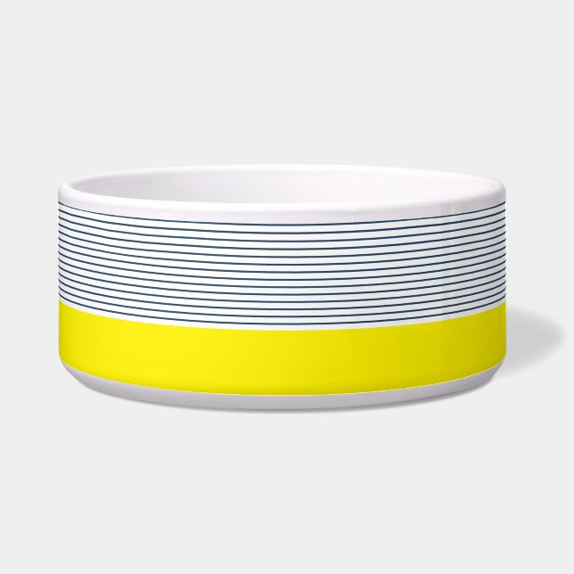 Moderne gestreepte patroon voerbakje (Voorkant)