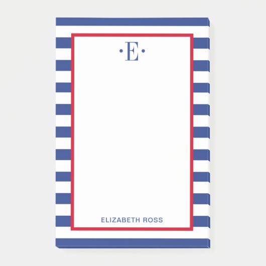Moderne Gestreepte Post-it® Notes (Voorkant)