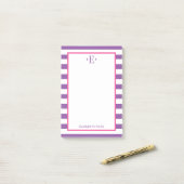 Moderne Gestreepte Post-it® Notes (Op bureau)