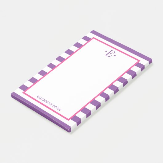 Moderne Gestreepte Post-it® Notes (Schuin)