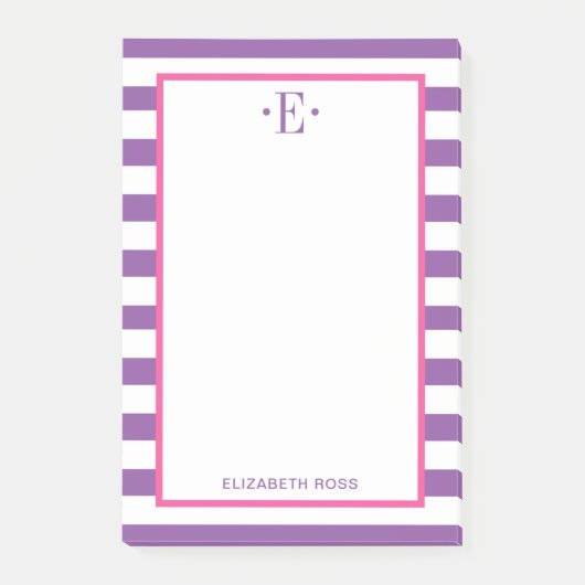 Moderne Gestreepte Post-it® Notes (Voorkant)